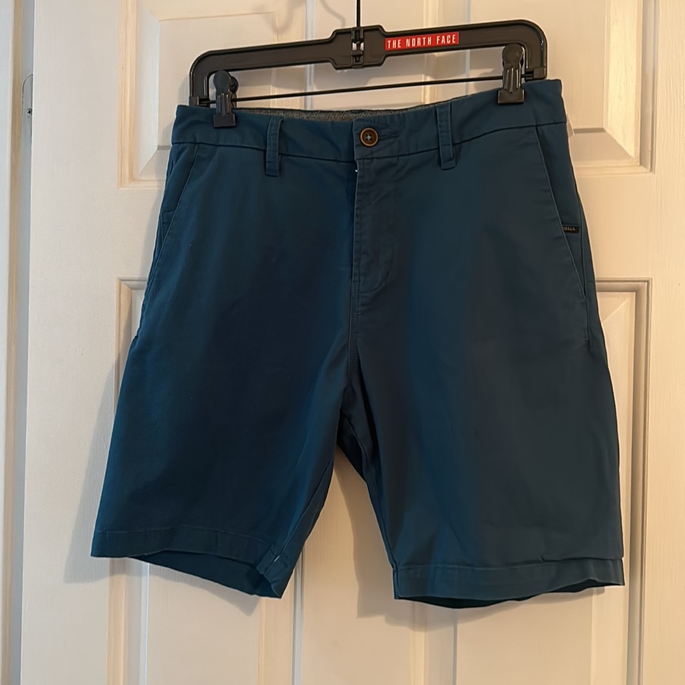Men’s Vissla Flat Front Shorts, Teal, size 31